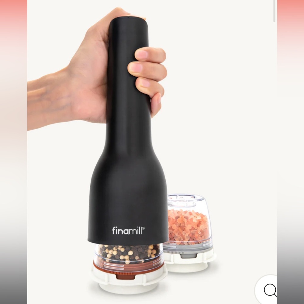 Finamill Rechargeable Black Electric Spice Grinder